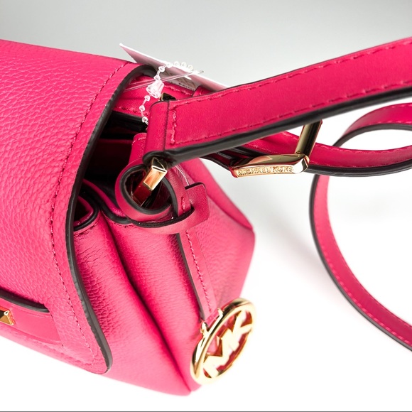 Michael Kors NWT Addison Messenger Bag Pink - Picture 11 of 16